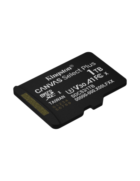 Kingston Technology 1TB micSDXC Canvas Select Plus Gen3 150R A1 (Adaptador de SD no incluido)