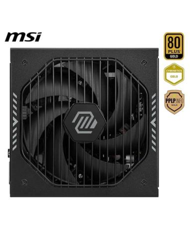 FUENTE ALIMENTACION MSI MAG A1000GLS PCIE5,PSU,1000W,80 PLUS GOLD,MODULAR,135MM,ACTIVE PFC,PCI-E 5.0 (16 PIN)X1,PCI-E (6+2 PIN)X
