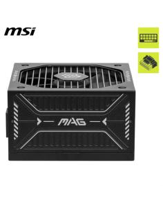 FUENTE ALIMENTACION MSI MAG A750GLS PCIE5,PSU,750W,80 PLUS GOLD,MODULAR,120MM,ACTIVE PFC,PCI-E 5.0 (16 PIN)X1,PCI-E (6+2 PIN)X4,