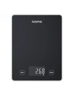 RENPHO CALIBRA 1L - SMART NUTRITION SCALE - BLE - 3AAA - BLACK GLASS (UP TO 22LB/10KG)