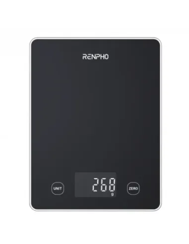 RENPHO CALIBRA 1L - SMART NUTRITION SCALE - BLE - 3AAA - BLACK GLASS (UP TO 22LB/10KG)
