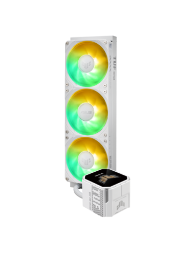 ASUS TUF Gaming LC III 360 ARGB LCD White Edition Carcasa del ordenador Sistema de refrigeración líquida todo en uno 12 cm Blanc