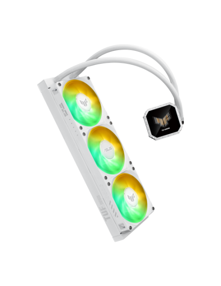 ASUS TUF Gaming LC III 360 ARGB LCD White Edition Carcasa del ordenador Sistema de refrigeración líquida todo en uno 12 cm Blanc