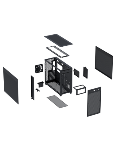 ASUS Prime AP303 Mesh Midi Tower Negro
