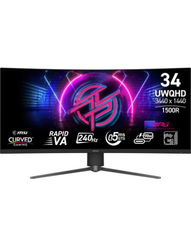 MSI MPG 346CQRF X24 pantalla para PC 86,4 cm (34") 3440 x 1440 Pixeles UltraWide Quad HD Negro