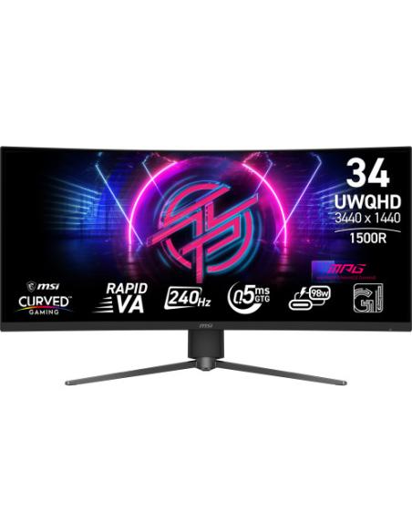 MSI MPG 346CQRF X24 pantalla para PC 86,4 cm (34") 3440 x 1440 Pixeles UltraWide Quad HD Negro