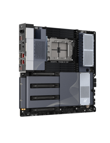 GIGABYTE TRX50 AI TOP-2B Placa Base – Procesadores AMD Ryzen Threadripper PRO 7000, VRM digital de 16+8+4 fases, hasta 5200 MHz 