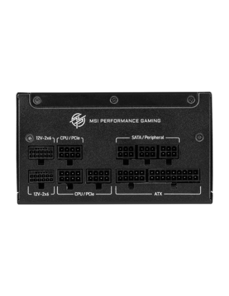 MSI MPG A1250GS PCIE5 unidad de fuente de alimentación 1250 W 20+4 pin ATX ATX Negro
