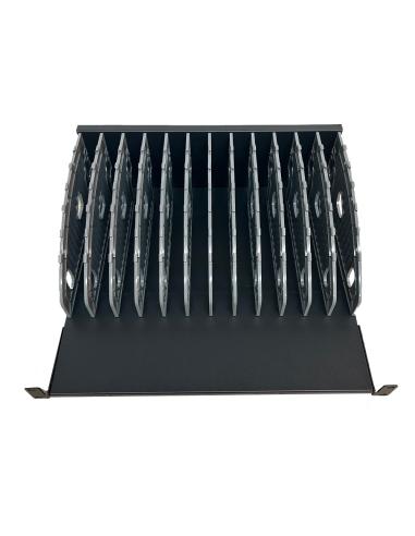 ESTANTE ARMARIOS EWENT 12 RANURAS DE CARGA PARA PORTATILES, TABLET Y SMARTPHONE / 19" / ANCHO RANURA 28 mm / 483X360X190 / EW172