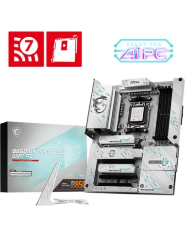 PLACA MSI B850 GAMING PLUS WIFI PZ,AMD,AM5,B850,4DDR5,256GB,1DP,4SATA3+3M.2,5GBLAN+WIFI7+BT5.4,4USB3.2,ATX