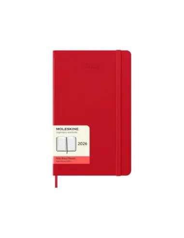 AGENDA 2026 TAPA DURA 12 MESES DIARIA L (13 X 21 CM) ROJO MOLESKINE DHF212DC3Y26