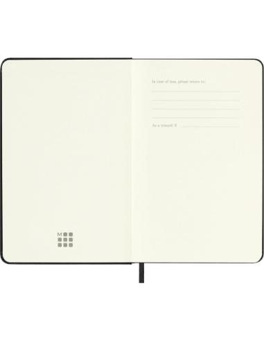 AGENDA 2026 TAPA DURA 12 MESES DIARIA P (9 x 14 CM) NEGRA MOLESKINE DHB12DC2Y26