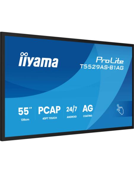 MONITOR IIYAMA 55" ALL-IN-ONE INTERACTIVE DISPLAY/ ANDROID 14 OS/ 3840X2160, 4K UHD PANEL, 2XHDMI + USB-C (DP-ALT), 450CD/M², US