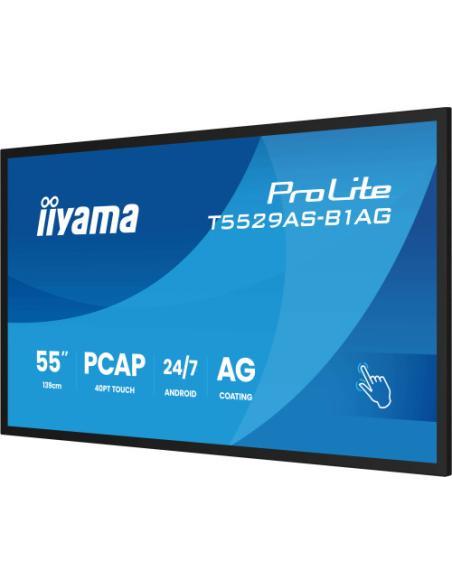 MONITOR IIYAMA 55" ALL-IN-ONE INTERACTIVE DISPLAY/ ANDROID 14 OS/ 3840X2160, 4K UHD PANEL, 2XHDMI + USB-C (DP-ALT), 450CD/M², US