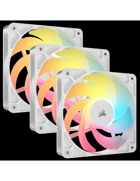 Corsair RS120-R ARGB Carcasa del ordenador Ventilador 12 cm Blanco 3 pieza(s)