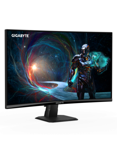 GIGABYTE GS27QCA 27" Monitor Curvo para Gaming QHD - 2560 x 1440, 180Hz, 1ms, 250 cd/m², FreeSync, HDR Ready, HDMI 2.0, DisplayP