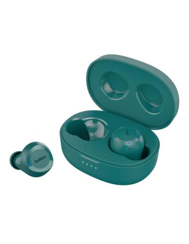 Belkin SoundForm Bolt Auriculares Inalámbrico Dentro de oído Llamadas/Música/Deporte/Uso diario Bluetooth Verde azulado