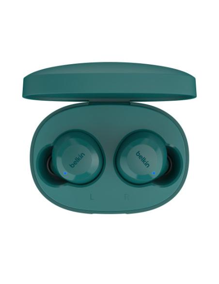 Belkin SoundForm Bolt Auriculares Inalámbrico Dentro de oído Llamadas/Música/Deporte/Uso diario Bluetooth Verde azulado