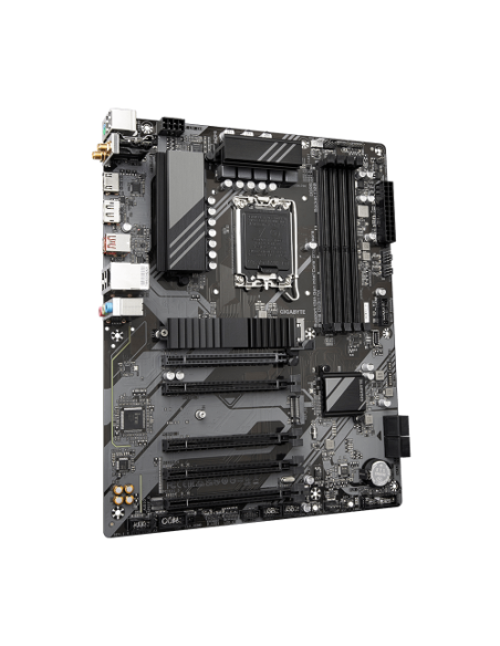 GIGABYTE B760 DS3H AX Placa Base - Compatible con procesadores Intel Core de 14ª generación, VRM digital de 8+2+1 fases, hasta 7