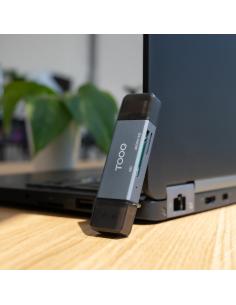 LECTOR TARJETAS USB3.0 USB-CUSB-A SDTF GRIS TOOQ TQR-3001G 2