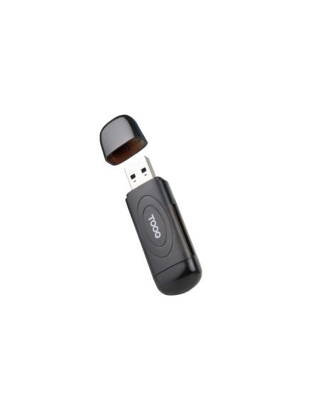 LECTOR TARJETAS USB-A 3.0 SDTF NEGRO TOOQ TQR-3002B