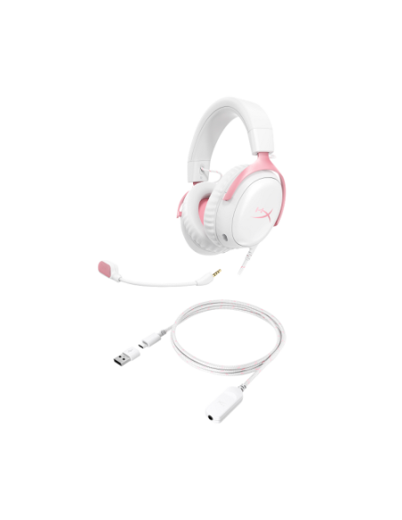HP HYPERX CLOUD III WHITE-PINK - GAMING HEADSET - 9W1Q4AA