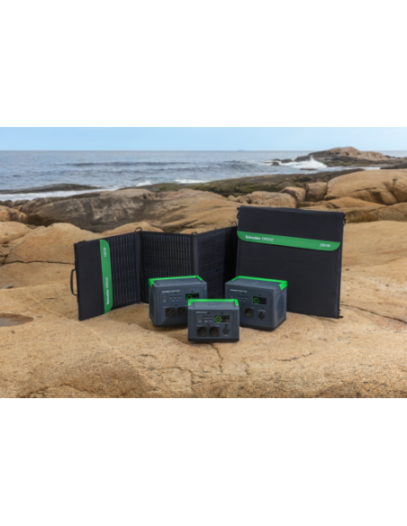 SCHNEIDER OFFGRID PORTABLE POWER STATION 730, 738WH LITHIUM-ION, 2 SCHUKO, SINEWAVE
