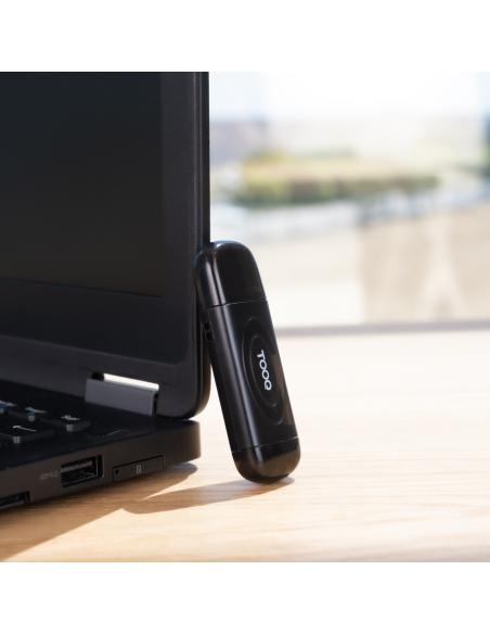 LECTOR TARJETAS USB-A 3.0 SDTF NEGRO TOOQ TQR-3002B