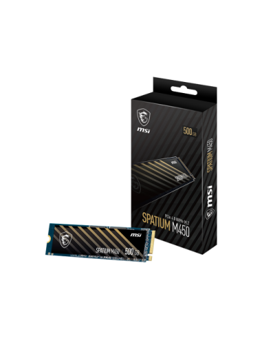 MSI Spatium M450 PCIe 4.0 NVMe M.2 500GB V1 PCI Express 4.0 3D NAND