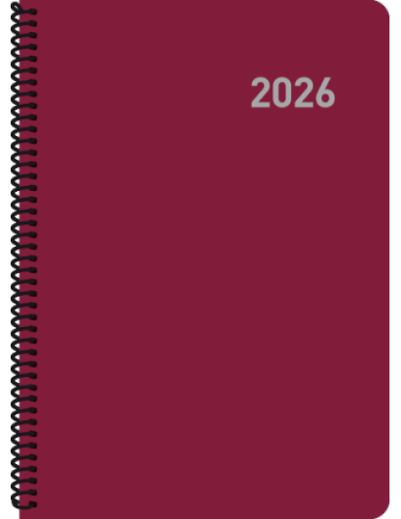 AGENDA 2026 PARIS D/P 15x21 CON ESPIRAL COLORES SURTIDOS CATALAN INGRAF 356425