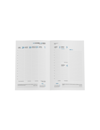 AGENDA 2026 PARIS S/V 15X21 NEGRA CON ESPIRAL CASTELLANO INGRAF 356556