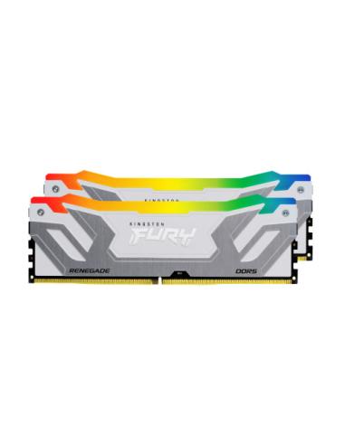 MEMORIA KINGSTON 48GB 8400MT/S DDR5 CL40 CUDIMM (KIT OF 2) FURY RENEGADE RGB WHITE XMP - KF584CU40RWAK2-48