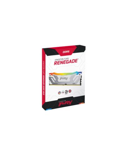MEMORIA KINGSTON 48GB 8400MT/S DDR5 CL40 CUDIMM (KIT OF 2) FURY RENEGADE RGB WHITE XMP - KF584CU40RWAK2-48