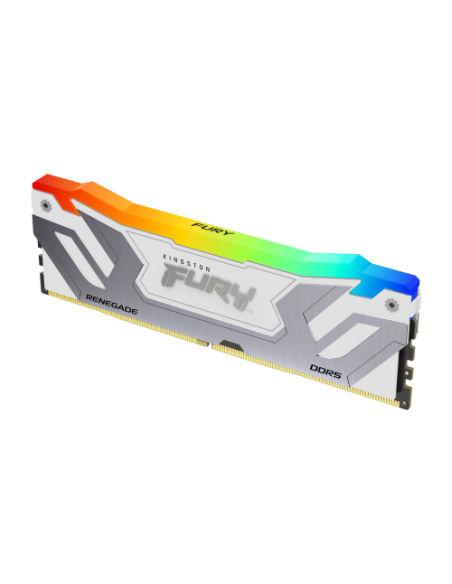 MEMORIA KINGSTON 24GB 8400MT/S DDR5 CL40 CUDIMM FURY RENEGADE RGB WHITE XMP - KF584CU40RWA-24