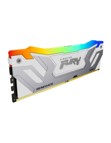 MEMORIA KINGSTON 24GB 8400MT/S DDR5 CL40 CUDIMM FURY RENEGADE RGB WHITE XMP - KF584CU40RWA-24