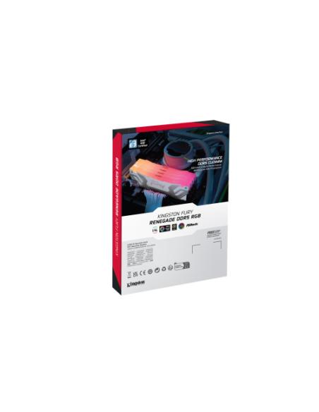 MEMORIA KINGSTON 24GB 8400MT/S DDR5 CL40 CUDIMM FURY RENEGADE RGB WHITE XMP - KF584CU40RWA-24