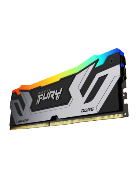 MEMORIA KINGSTON 48GB 8400MT/S DDR5 CL40 CUDIMM (KIT OF 2) FURY RENEGADE RGB SILVER XMP - KF584CU40RSAK2-48