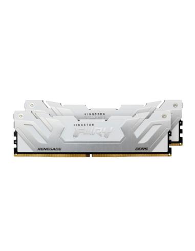 MEMORIA KINGSTON 48GB 8400MT/S DDR5 CL40 CUDIMM (KIT OF 2) FURY RENEGADE WHITE XMP - KF584CU40RWK2-48