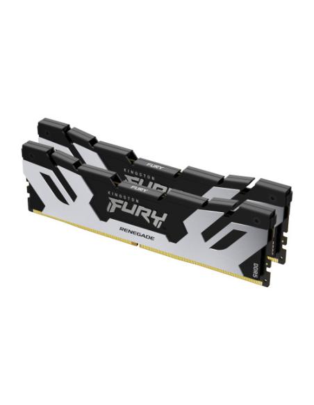 MEMORIA KINGSTON 48GB 8400MT/S DDR5 CL40 CUDIMM (KIT OF 2) FURY RENEGADE SILVER XMP - KF584CU40RSK2-48