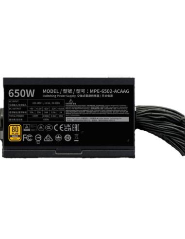 FUENTE ALIMENTACION COOLER MASTER MWE GOLD 650 V3 650W ATX 3.1 NON MODULLAR (MPE-6502-ACAAG-3BEU)
