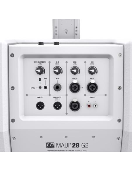 LD Systems MAUI 28 G2 W conjunto de altavoces 1000 W Universal Blanco De 3 vías Bluetooth