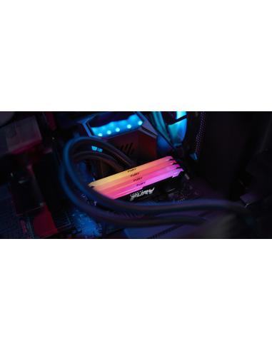MEMORIA DDR4 16GB PC4-25600 3200MHZ KINGSTON FURY BEAST CL16 RGB KF432C16BB2A16