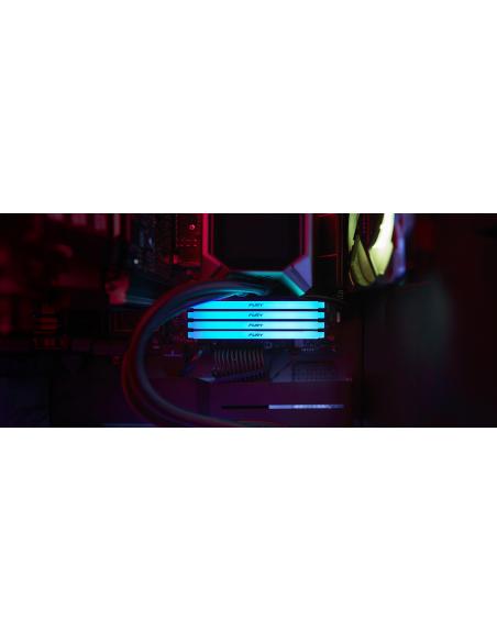 MEMORIA DDR4 16GB PC4-25600 3200MHZ KINGSTON FURY BEAST CL16 RGB KF432C16BB2A16