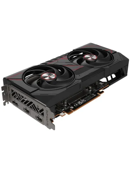 VGA SAPPHIRE PULSE RX 9060 XT GAMING OC,AMD,RX9060XT,16GB,GDDR6,128BIT,2HDMI+1DP (2 VENTILADORES)