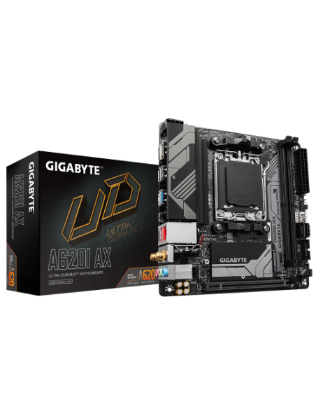 GIGABYTE A620I AX placa base AMD A620 Zócalo AM5 mini ITX