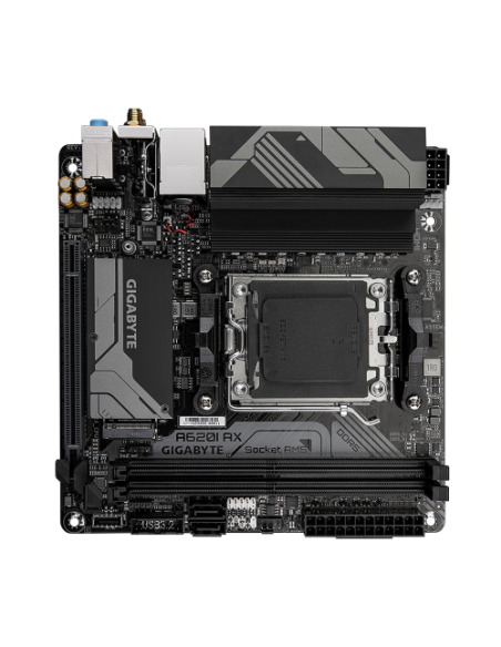 GIGABYTE A620I AX placa base AMD A620 Zócalo AM5 mini ITX