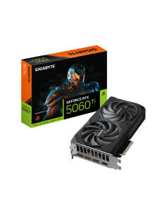 GIGABYTE GeForce RTX 5060 Ti WINDFORCE 8G Tarjeta Gráfica – 8 GB GDDR7, 128 bits, PCI-E 5.0, 2572 MHz Frecuencia del núcleo, 3 x