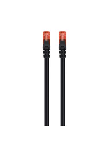 LATIGUILLO RED EWENT RJ-45 CAT.6 - 1.0M UTP / NEGRO / IM1008