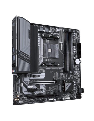 GIGABYTE B550M GAMING X WIFI6 Placa base - Procesadores AMD Ryzen 5000, VRM de 5+3 fases, hasta 3200 MHz DDR4, 1x M.2 PCIe 4.0 +