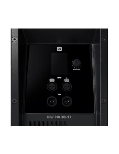LD SYSTEMS SOUND SERIE ICOA PRO (LDICOASUB21APRO) POWERED 21" HIGH-PERFORMANCE BASS REFLEX PA SUBWOOFER